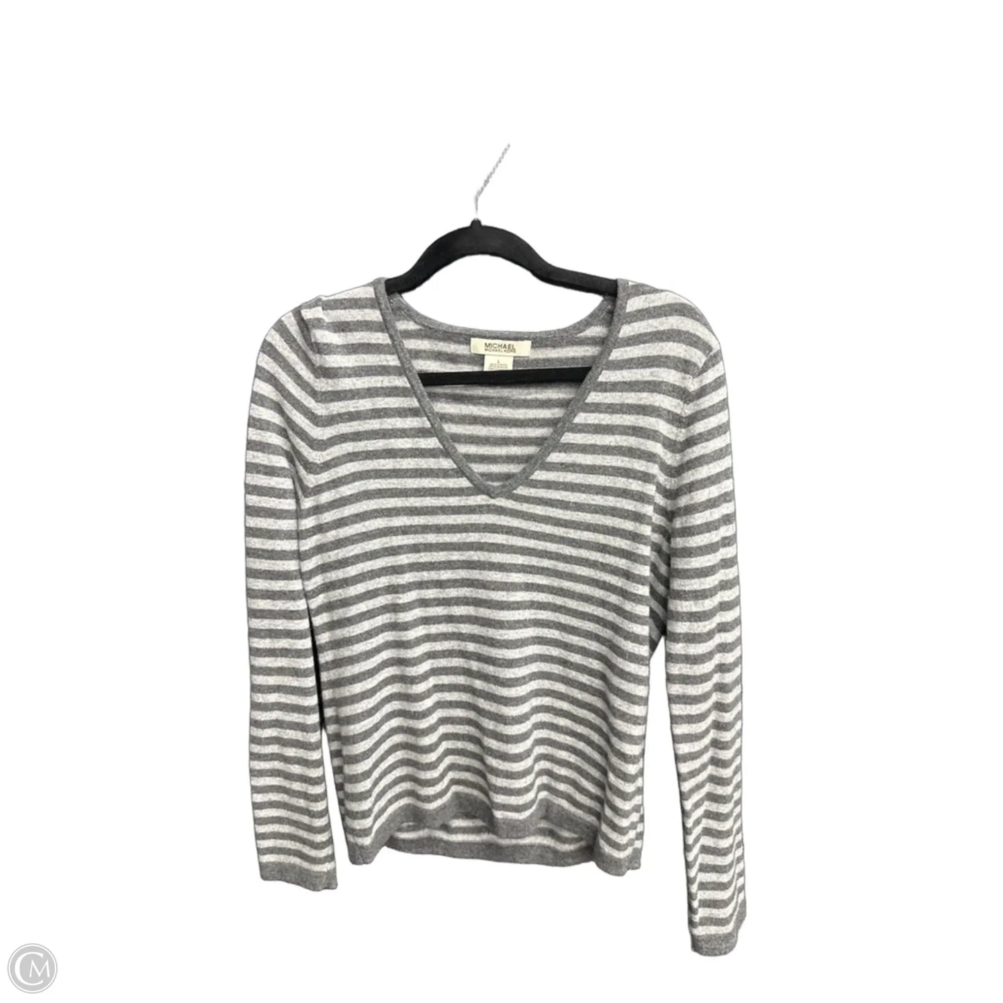 Sweater By Michael By Michael Kors In Striped Pattern, Size: L