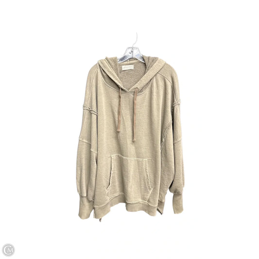 Sweatshirt Hoodie By Free People In Green, Size: Xl