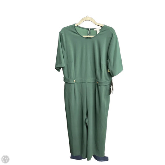Jumpsuit By London Times In Green, Size: 1x