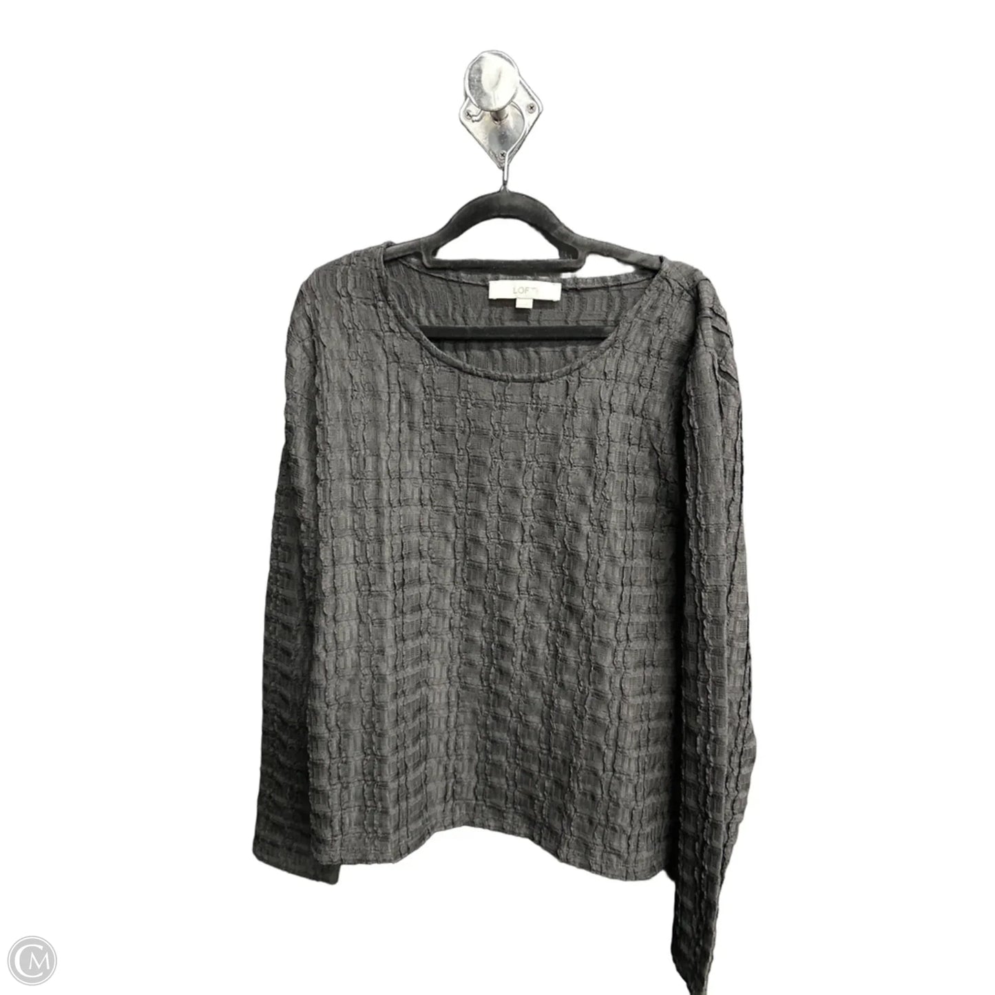 Blouse Long Sleeve By Loft In Black, Size: Xl