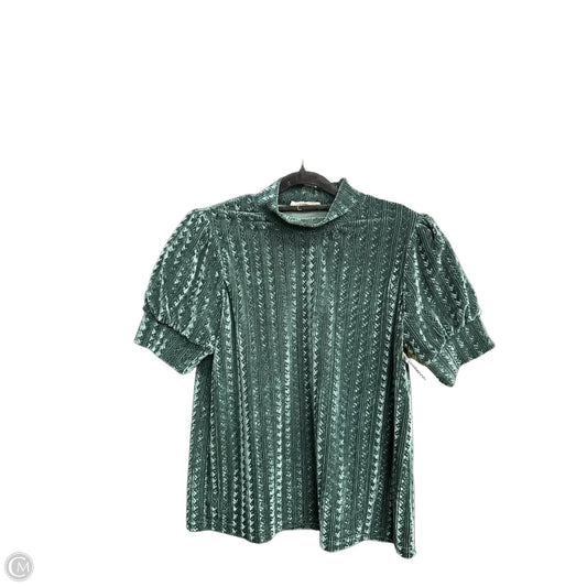 Blouse Short Sleeve By Thml In Green, Size: M