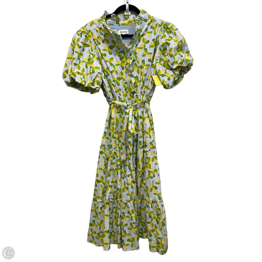 Dress Casual Maxi By &merci In Blue & Yellow, Size: L