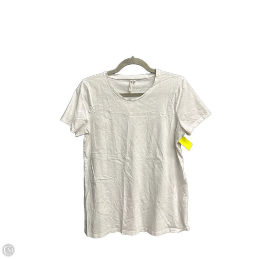 Top Short Sleeve Basic By Banana Republic In White, Size: M