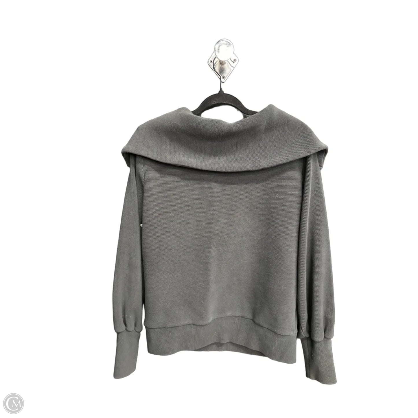 Sweatshirt Collar By Varley In Grey, Size: S