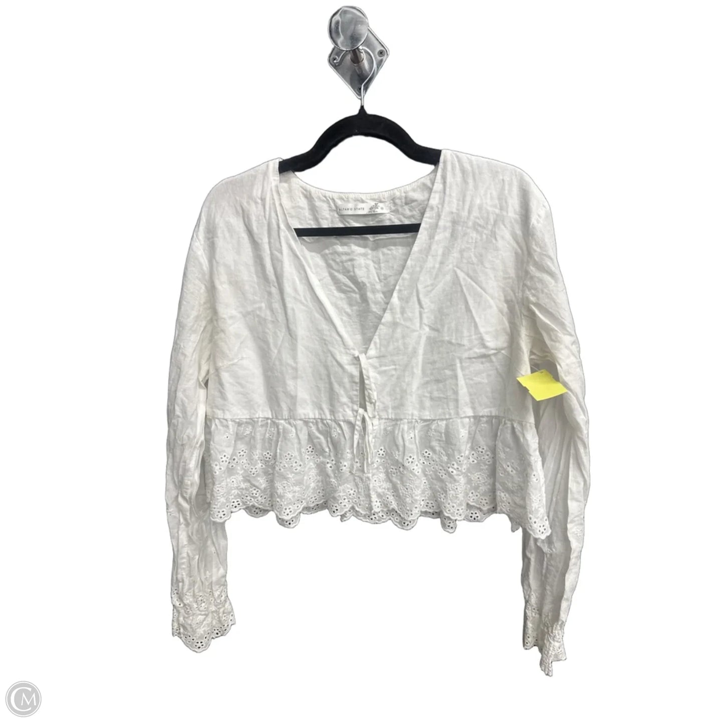 Top Long Sleeve By Altard State In White, Size: M