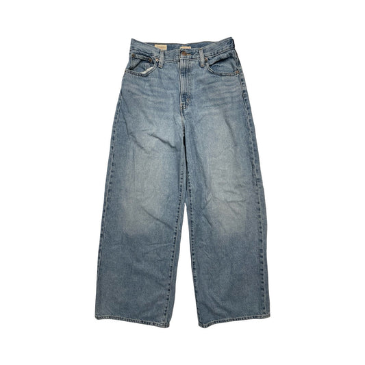 Jeans Wide Leg By Levis In Blue Denim, Size:6
