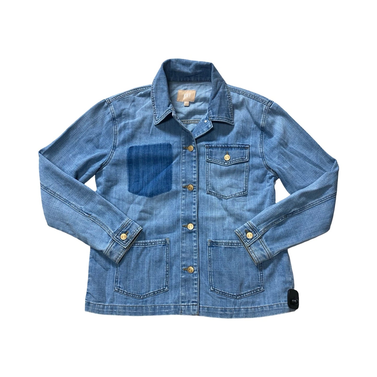 Jacket Denim By Kut In Blue Denim, Size:S