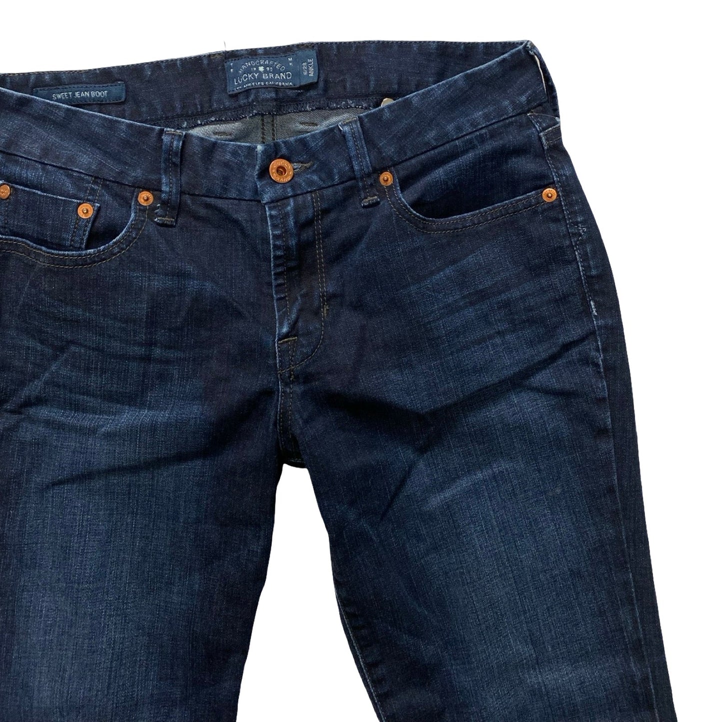 Jeans Boot Cut By Lucky Brand In Blue Denim, Size:6