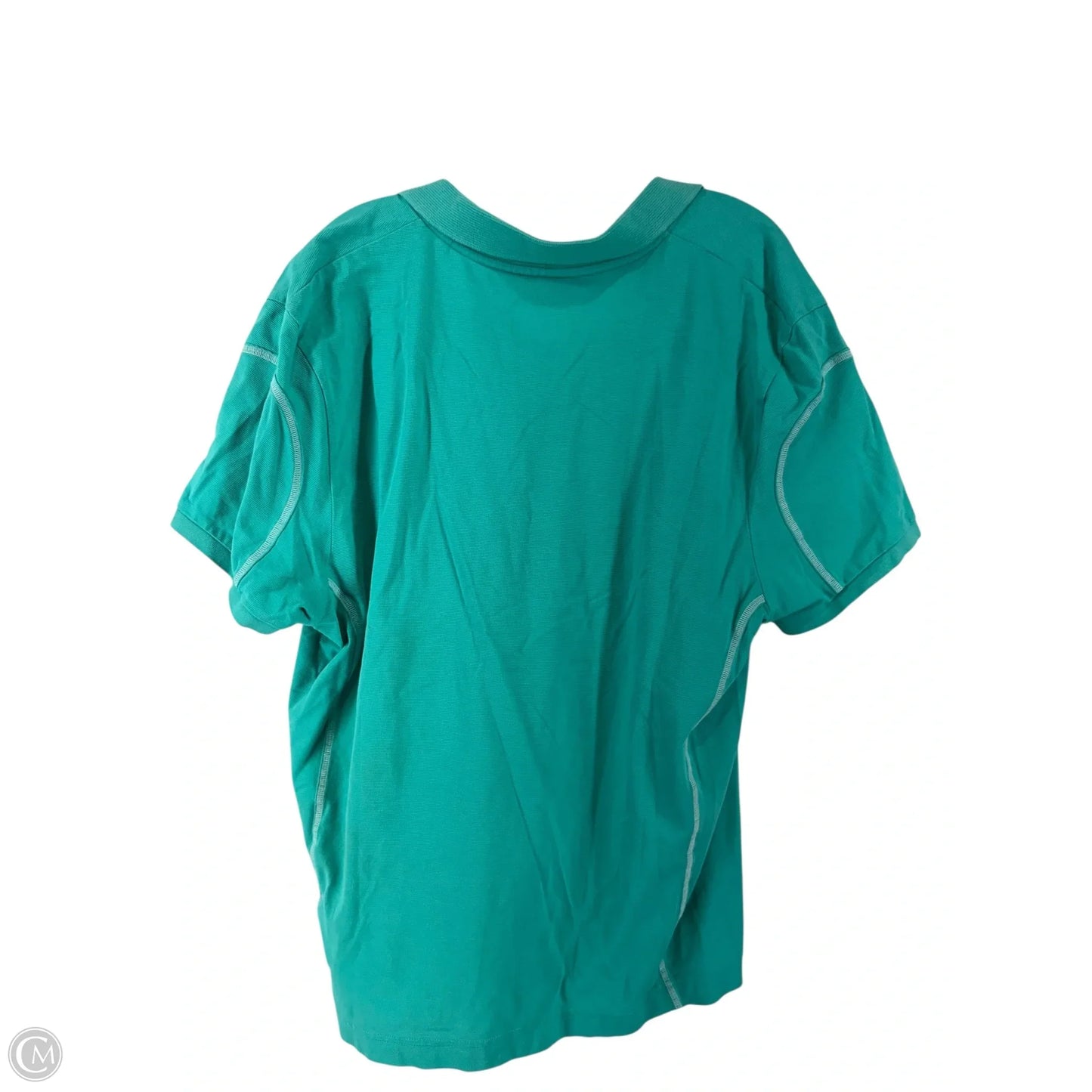 Top Short Sleeve By Lacoste In Green, Size: 2x