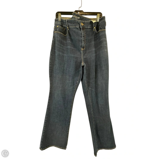 Jeans Boot Cut By Chicos In Blue Denim, Size: 16