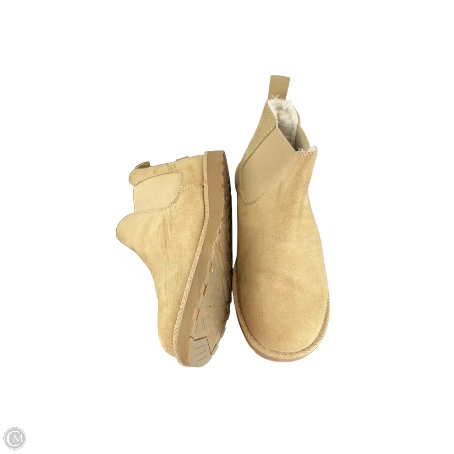Boots Ankle Flats By Clothes Mentor In Tan, Size: 7