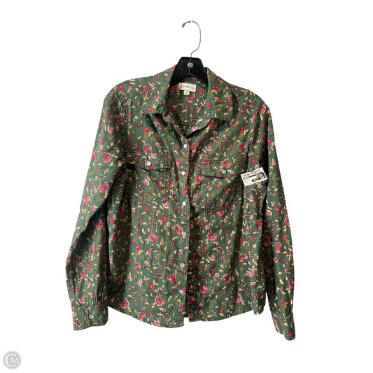 Top Long Sleeve By Wonderly In Floral Print, Size: S