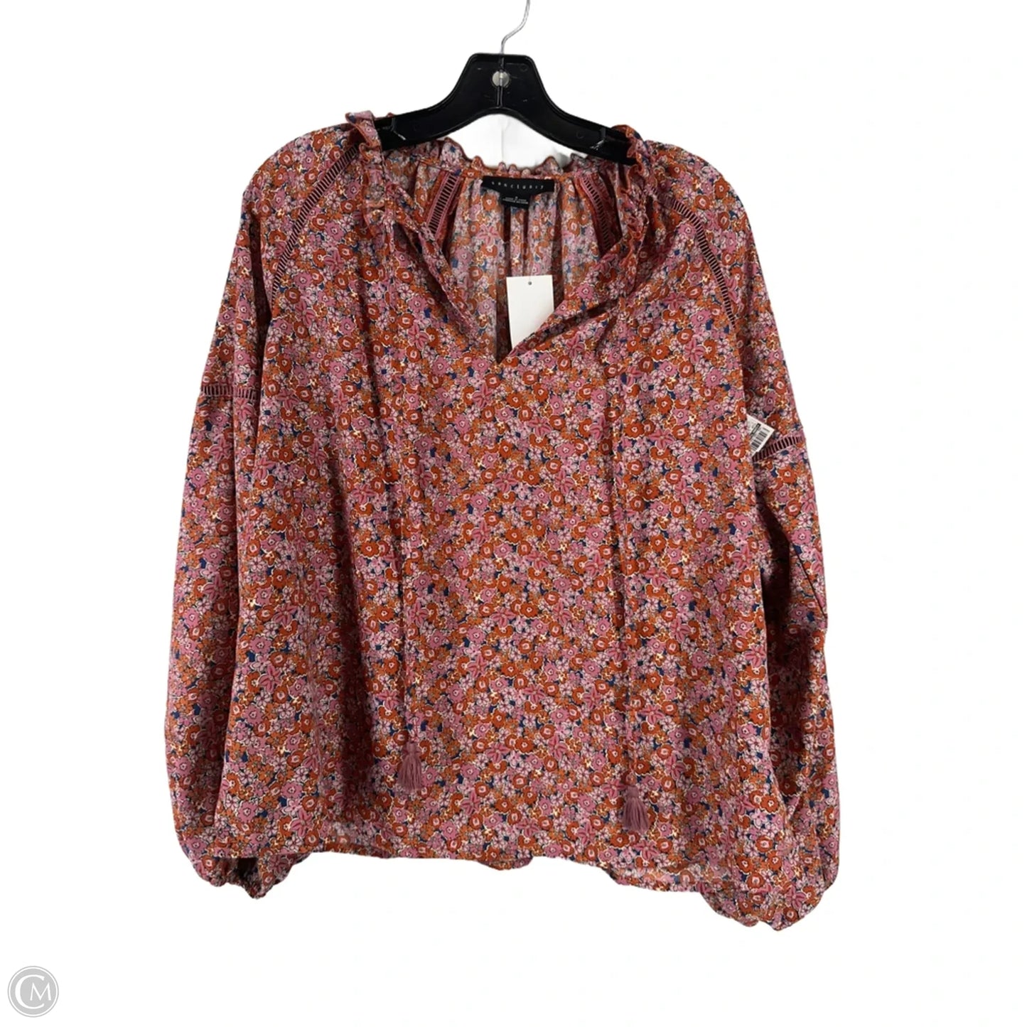 Top Long Sleeve By Sanctuary In Floral Print, Size: S