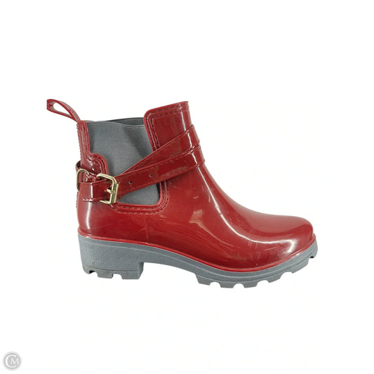 Boots Rain By Clothes Mentor In Maroon, Size: 7