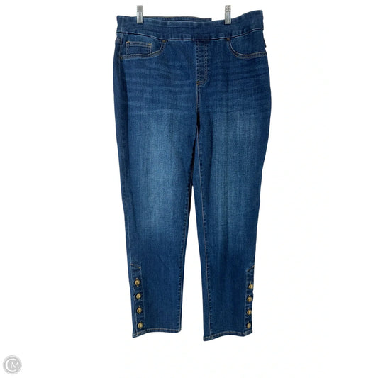 Jeans Jeggings By Chicos In Blue Denim, Size: 12