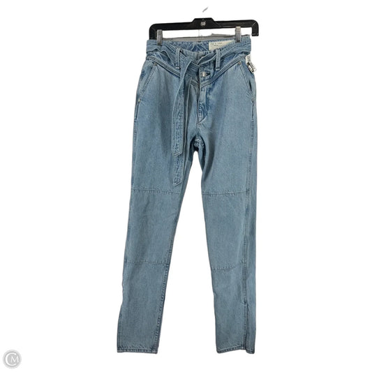 Jeans Straight By Rag And Bone In Blue Denim, Size: 0