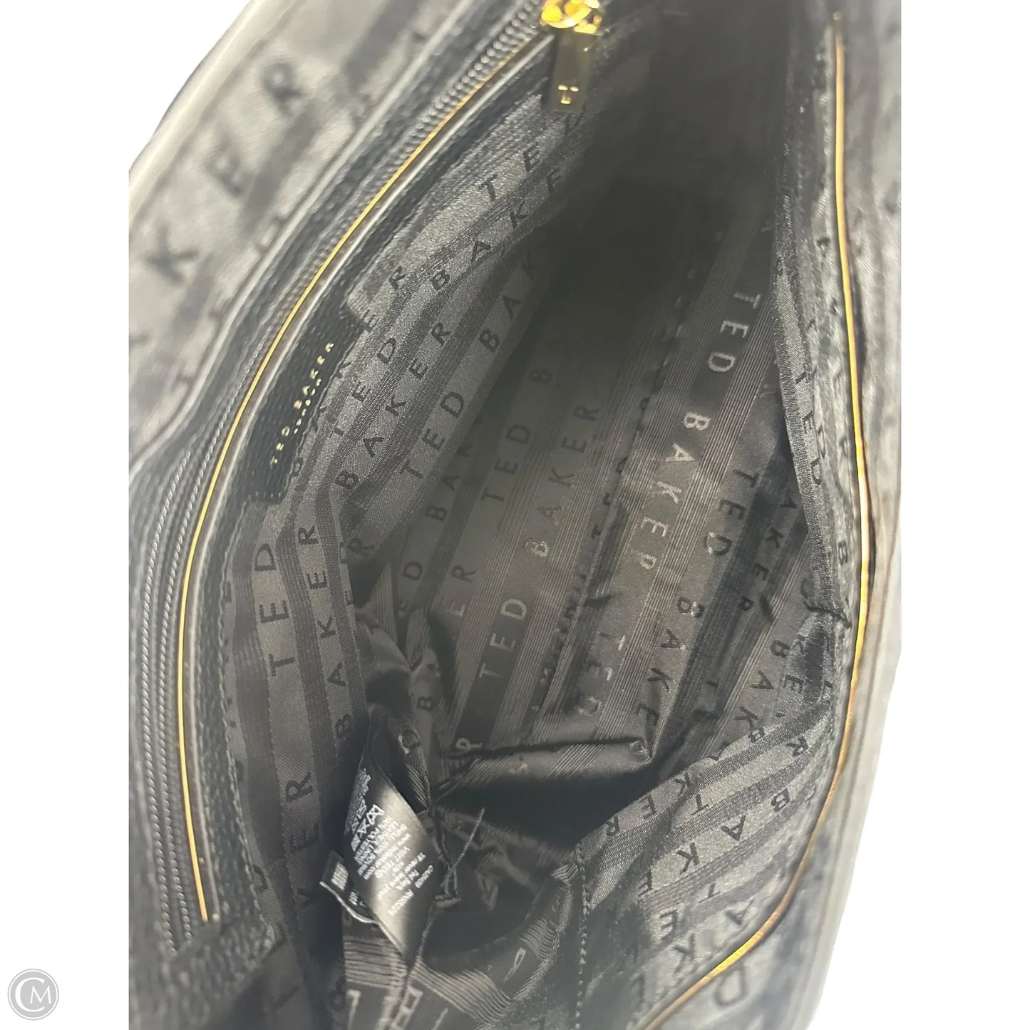 Handbag Leather By Ted Baker, Size: Medium