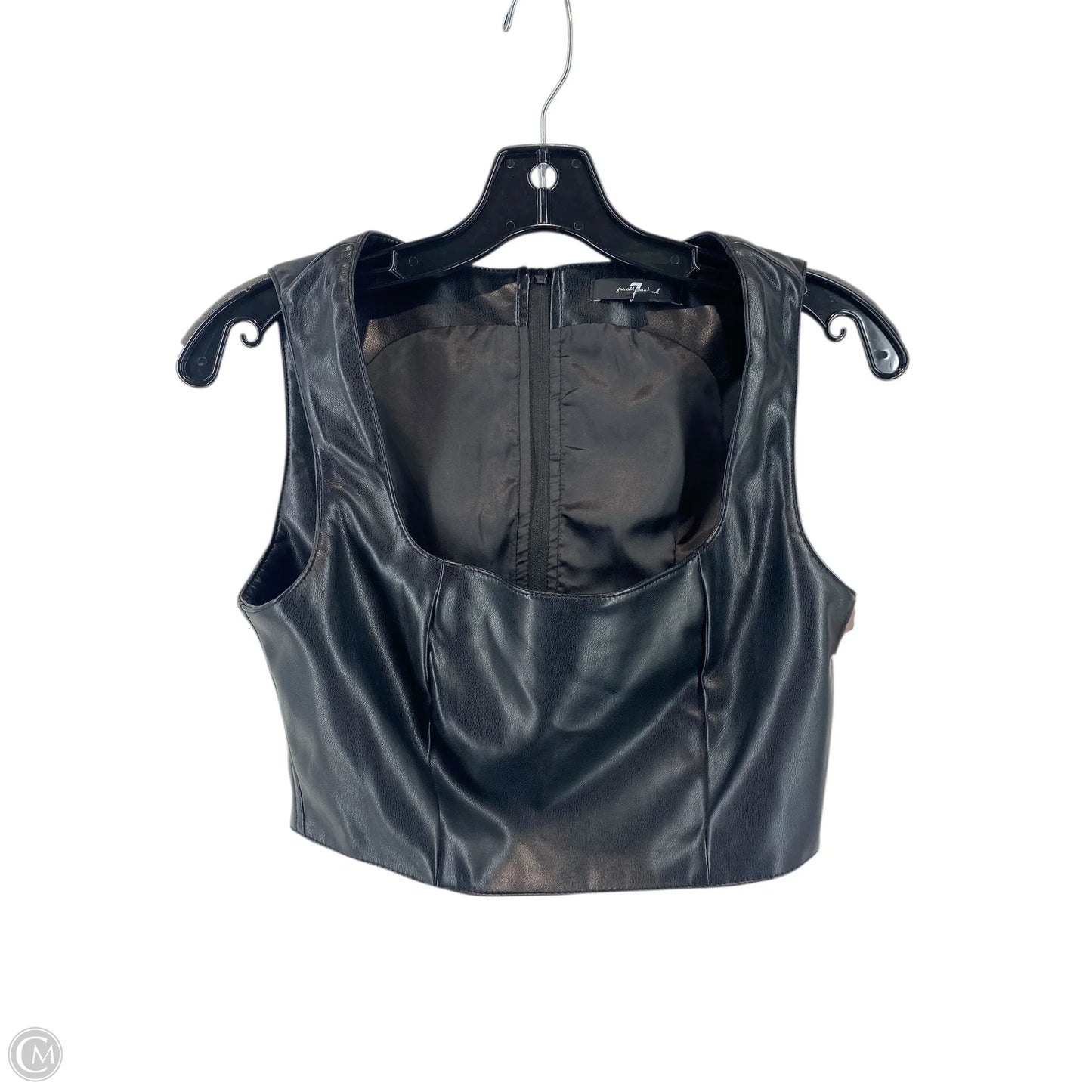 Top Sleeveless By 7 For All Mankind In Black, Size: Xs