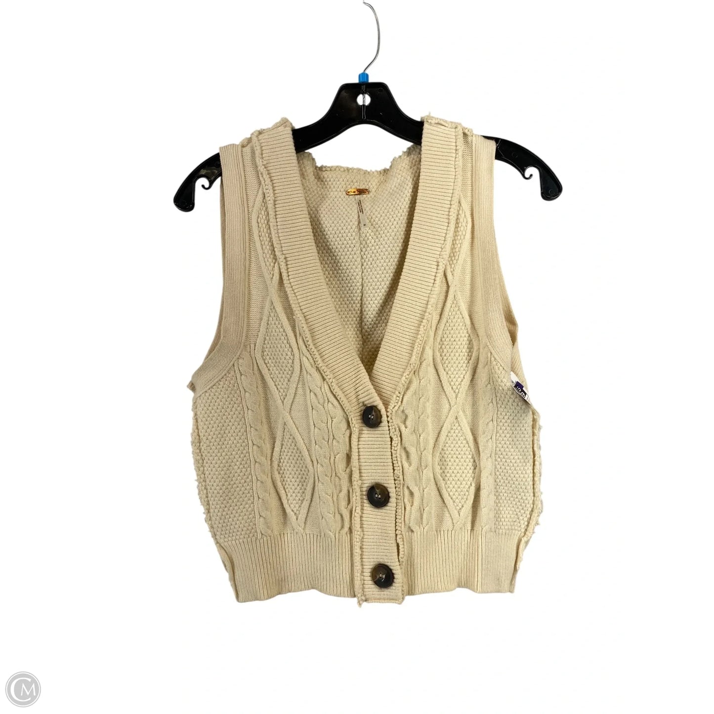 Vest Sweater By Free People In Cream, Size: M