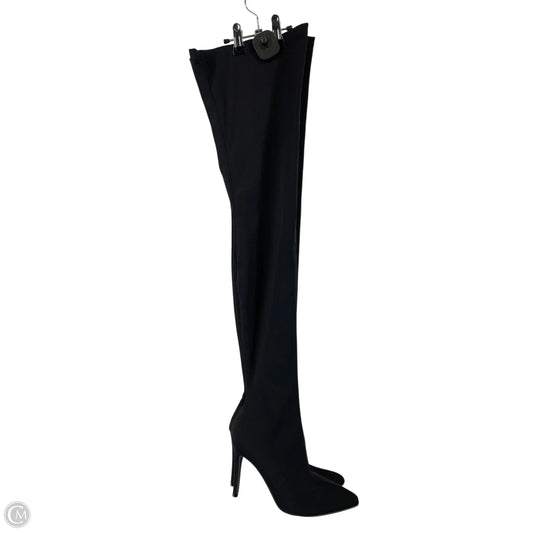 Boots Over-the-knee Heels By Fashion Nova In Black, Size: 6