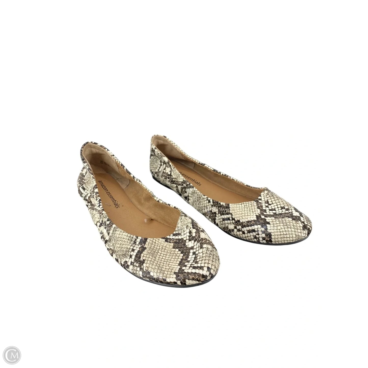 Shoes Flats By Amazon Essentials In Snakeskin Print, Size: 8.5