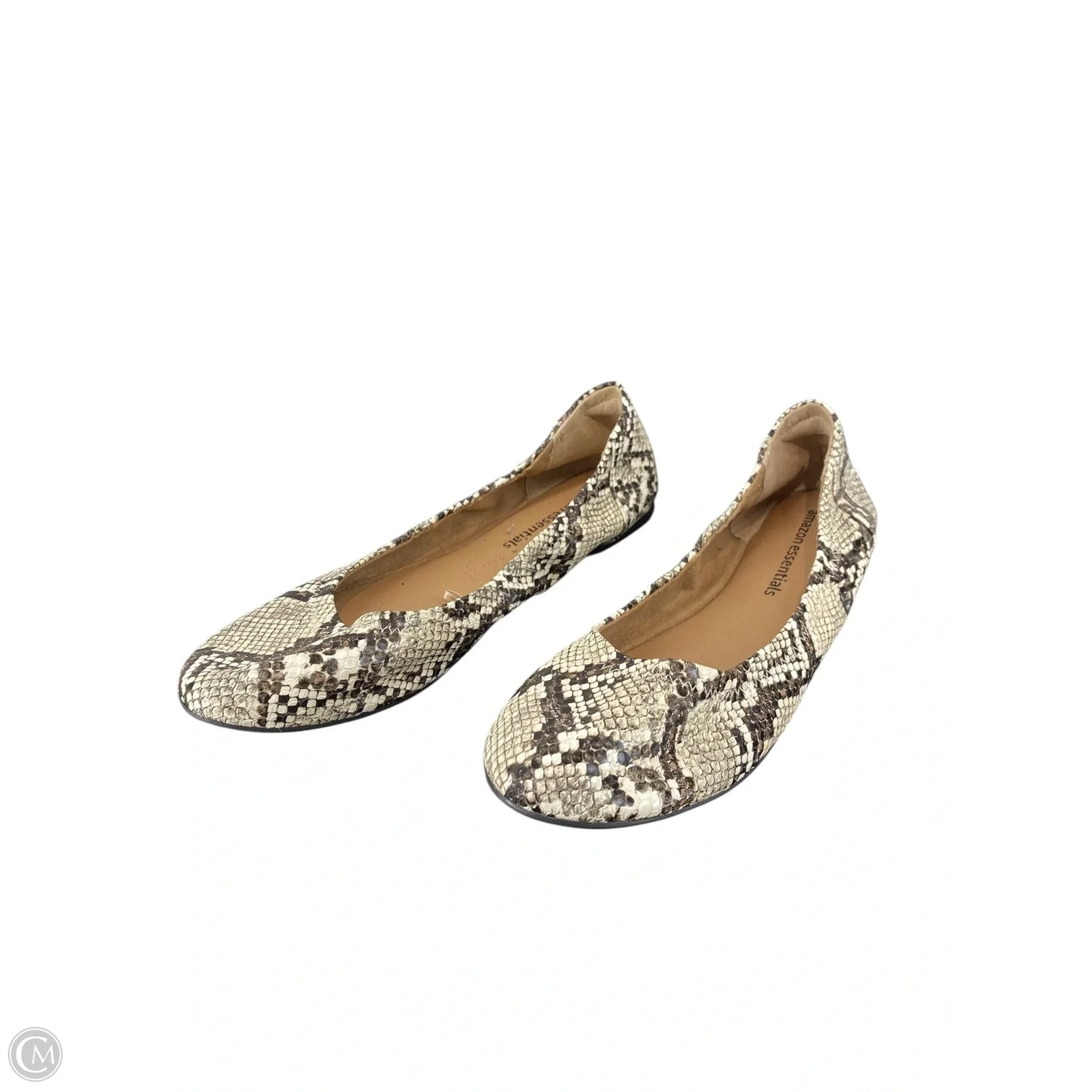 Shoes Flats By Amazon Essentials In Snakeskin Print, Size: 8.5