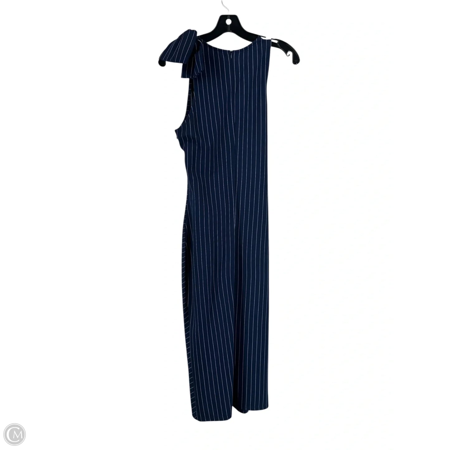 Dress Party Midi By Clothes Mentor In Navy, Size: L