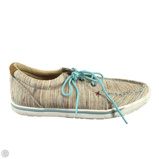Shoes Athletic By Clothes Mentor In Tan, Size: 9.5