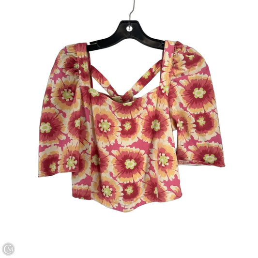 Top Short Sleeve By Free People In Multi-colored, Size: L