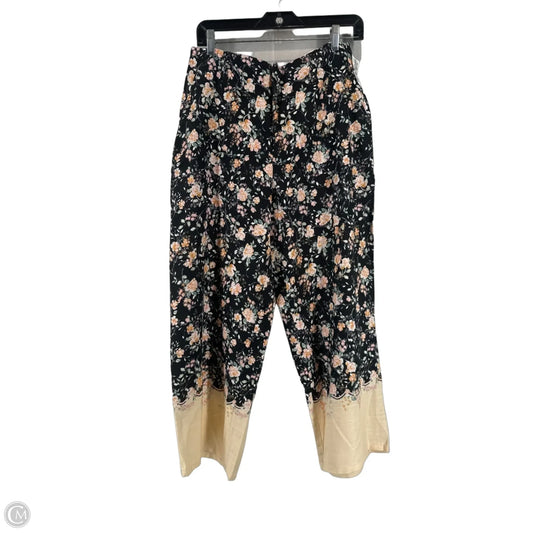 Pants Cropped By Lc Lauren Conrad In Floral Print, Size: 10p