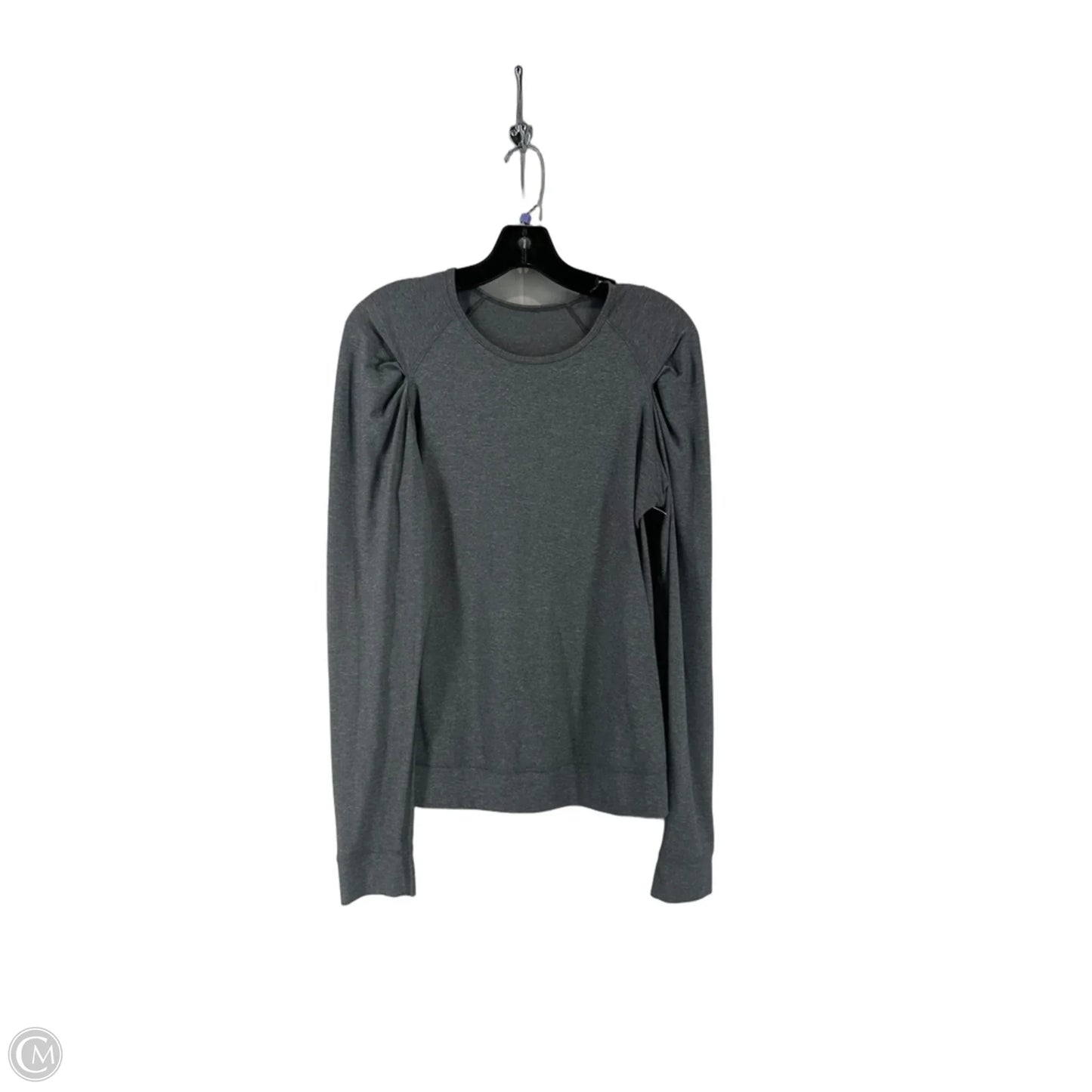 Athletic Top Long Sleeve Crewneck By Lululemon In Grey, Size: L