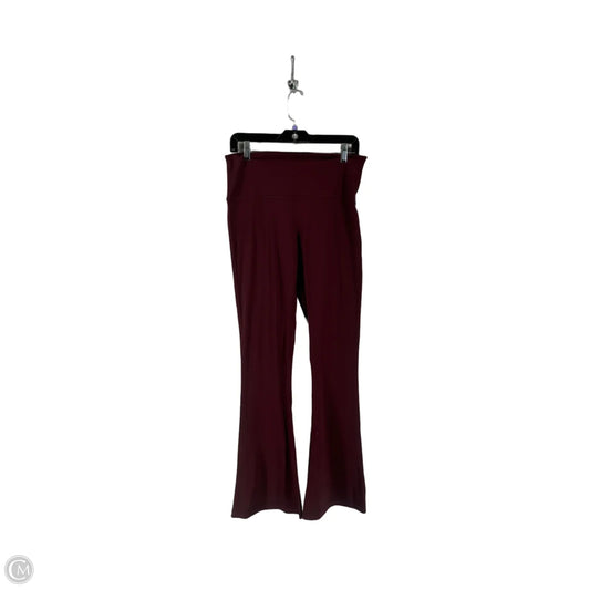 Athletic Pants By Lululemon In Maroon, Size: 12