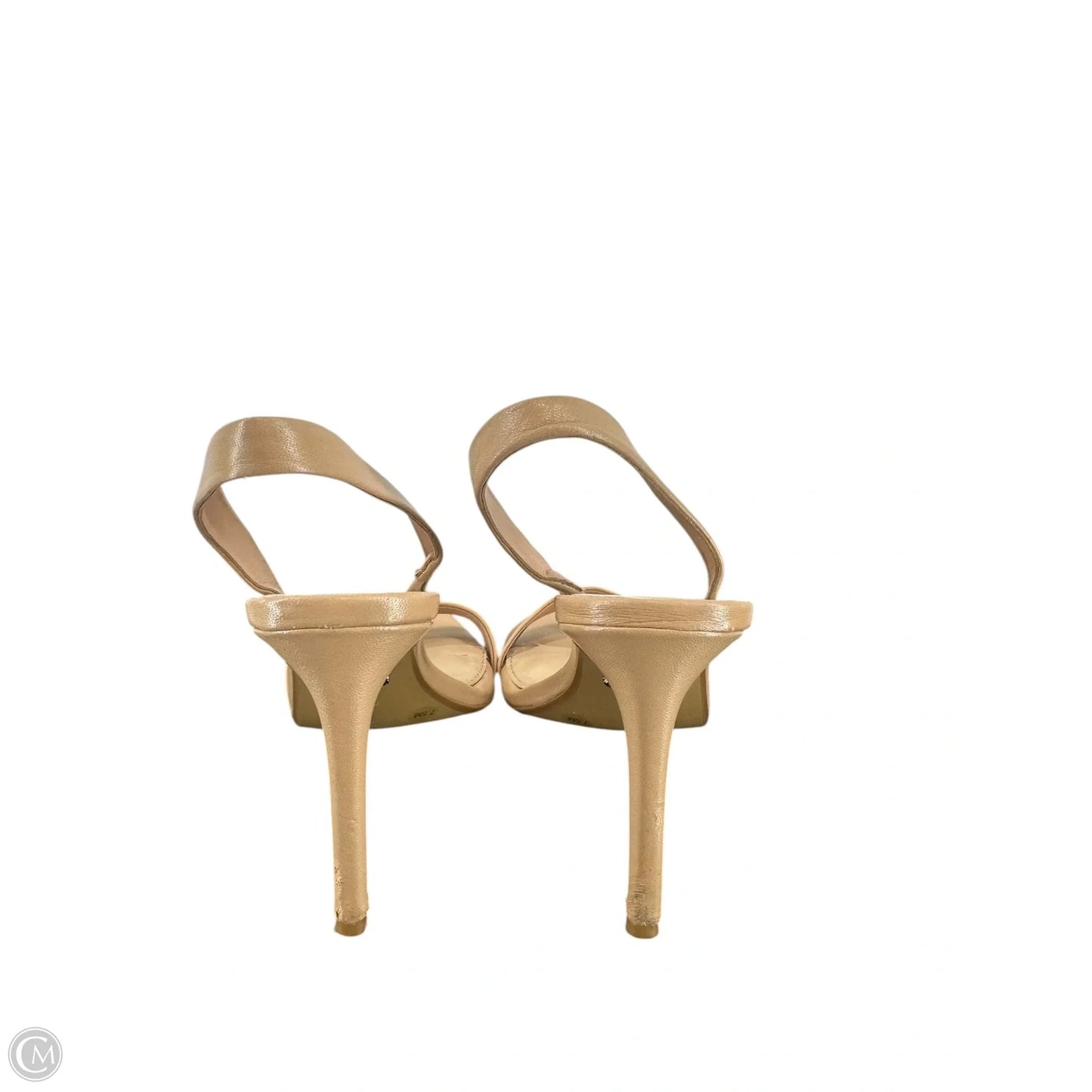 Sandals Heels Stiletto By Gianni Bini In Tan, Size: 7.5