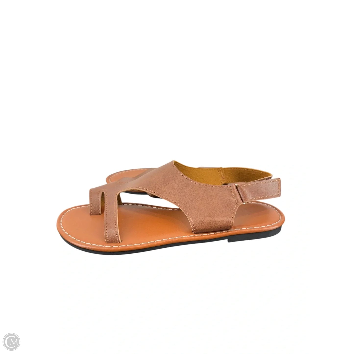 Sandals Flats By Clothes Mentor In Brown, Size: 7.5