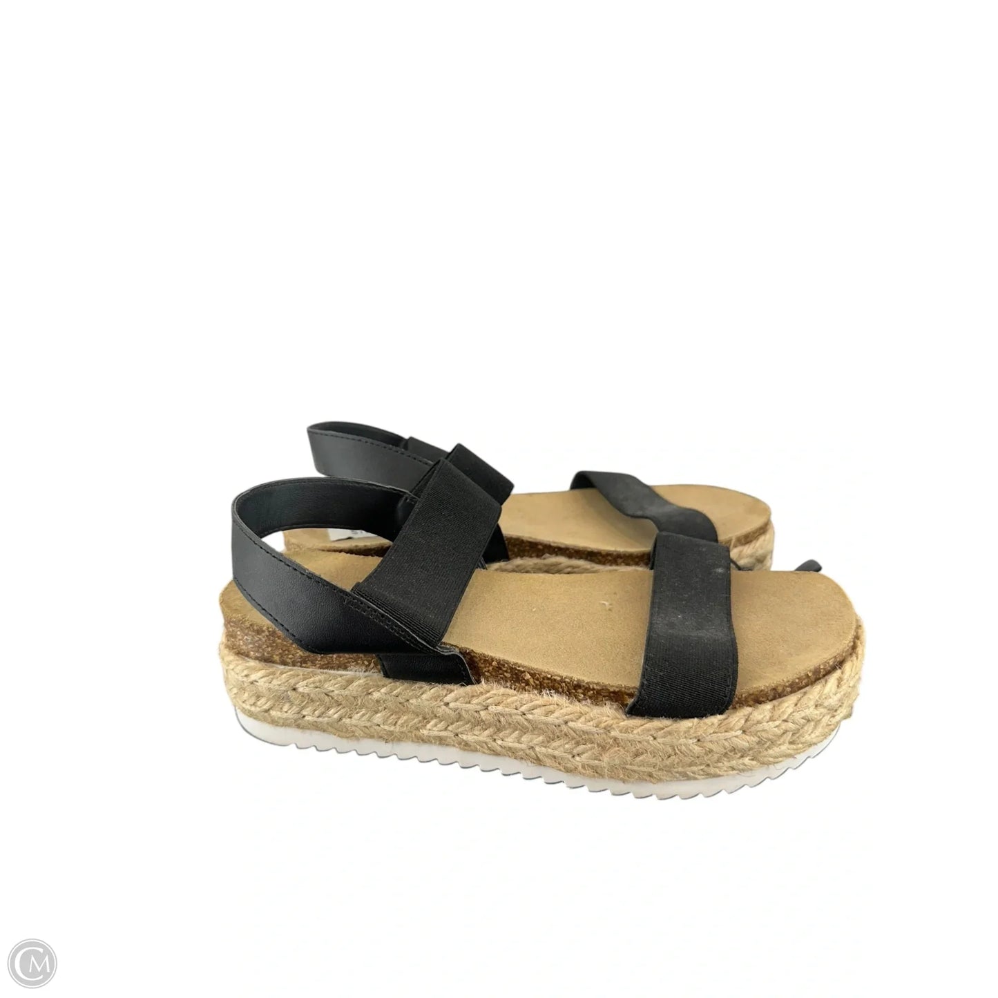 Sandals Heels Platform By Steve Madden In Black, Size: 7