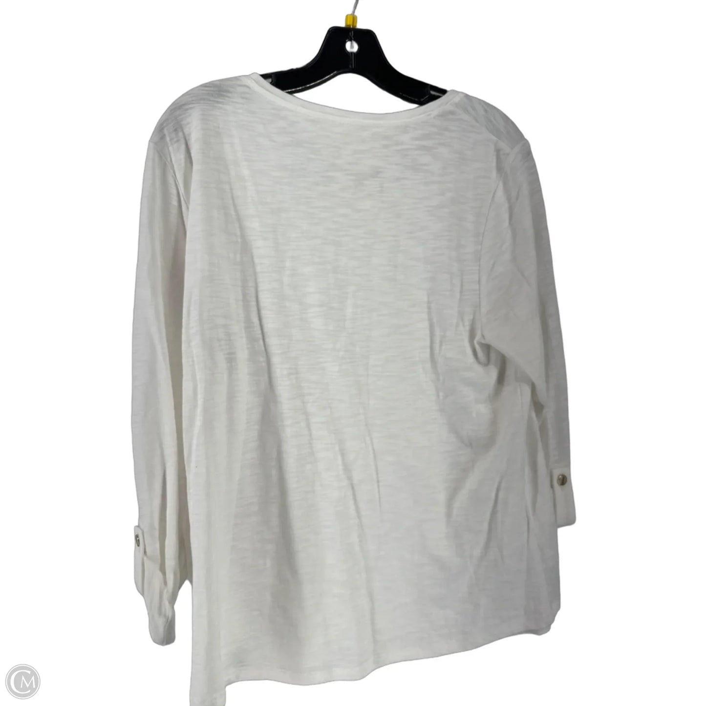Top Long Sleeve By Chicos In White, Size: 2