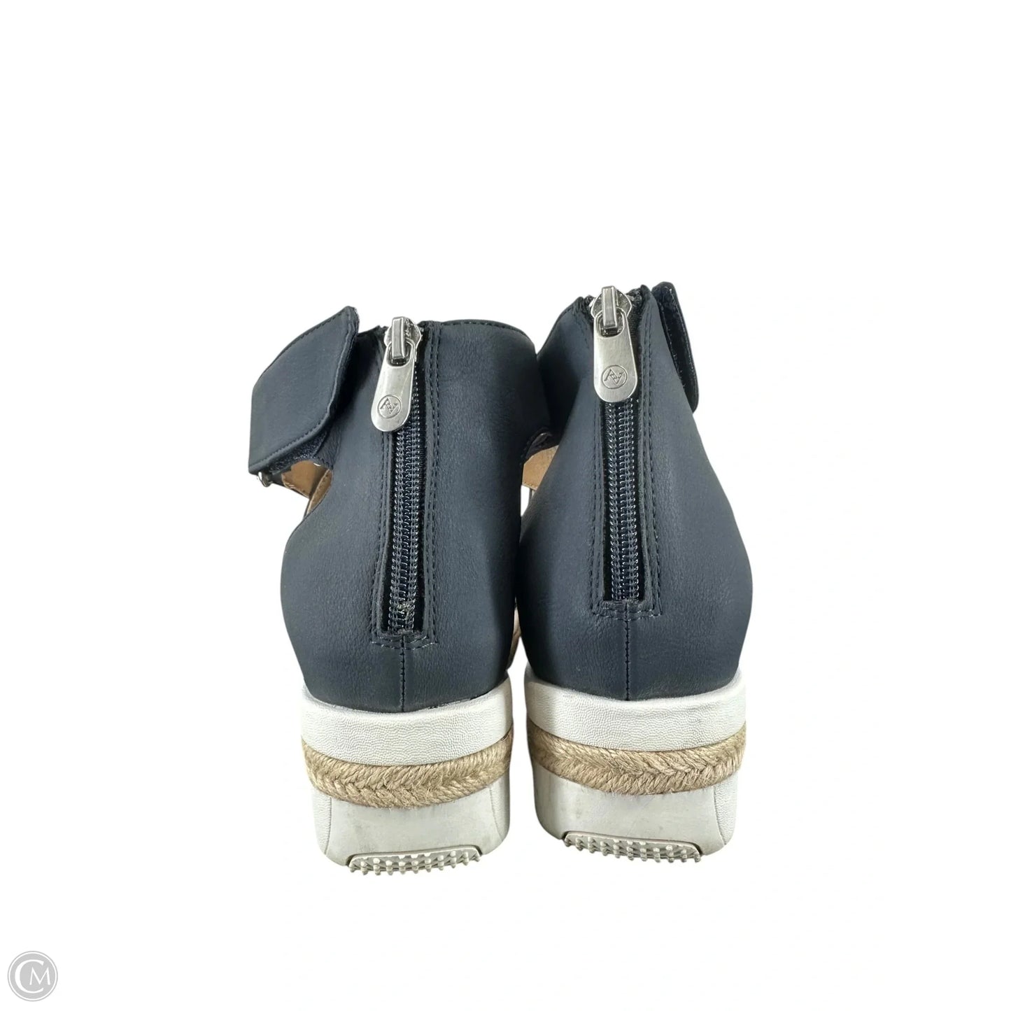 Shoes Heels Wedge By Adrienne Vittadini In Navy, Size: 9.5