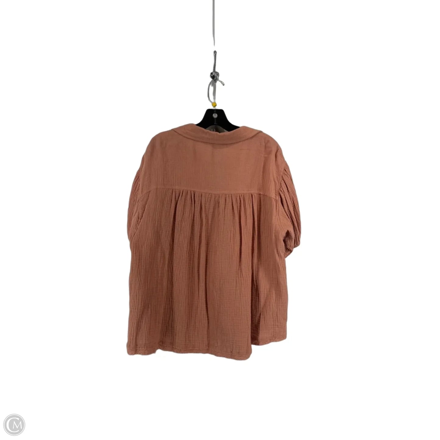 Top Short Sleeve By Easel In Mauve, Size: L