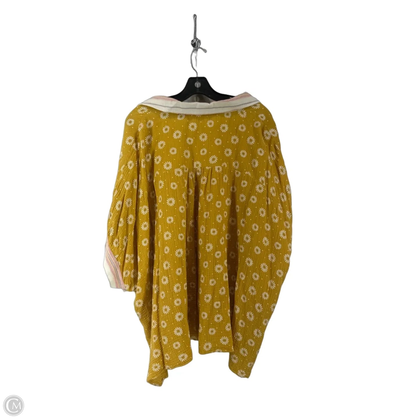 Top Short Sleeve By Easel In Yellow, Size: M
