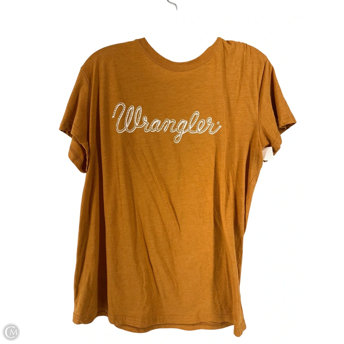 Top Short Sleeve Basic By Wrangler In Orange, Size: M