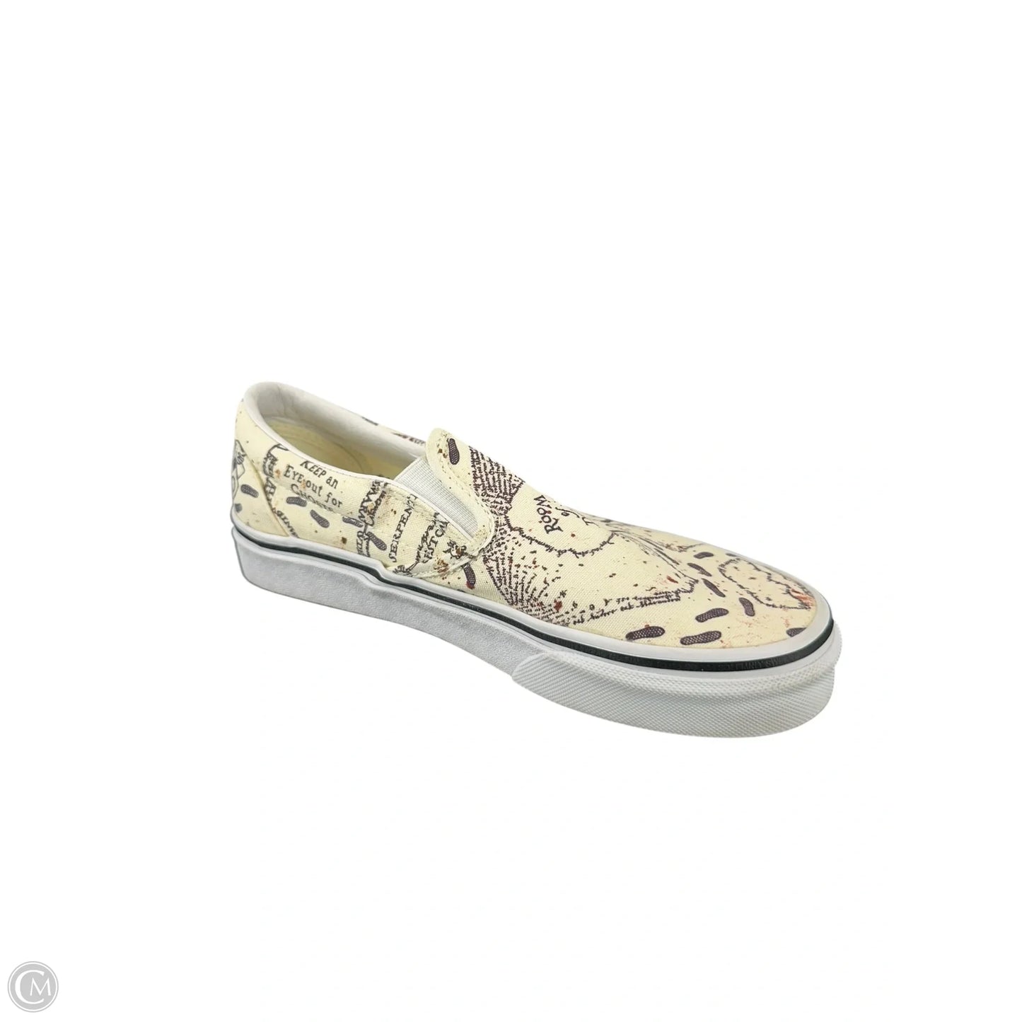 Shoes Flats By Vans In Cream, Size: 7