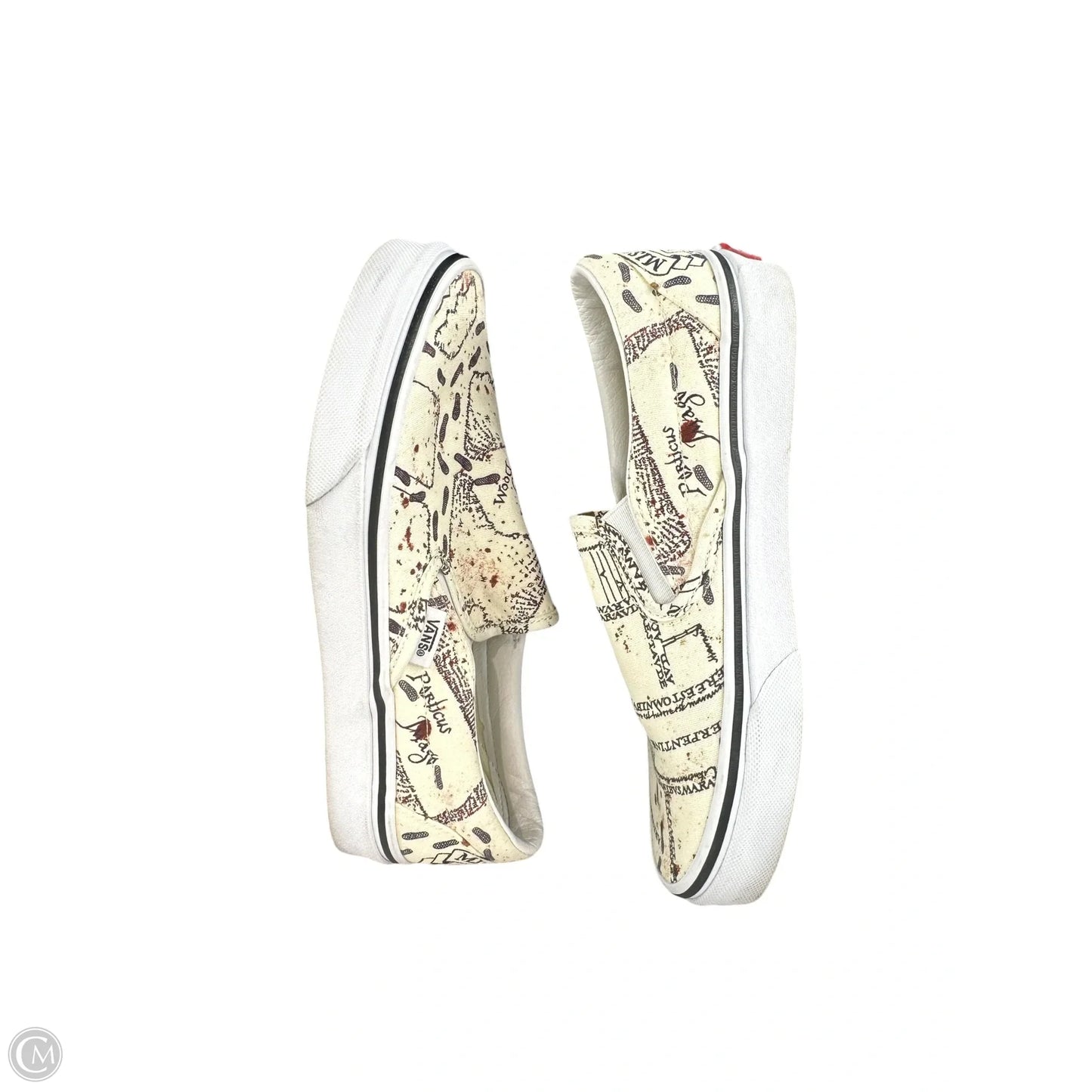 Shoes Flats By Vans In Cream, Size: 7