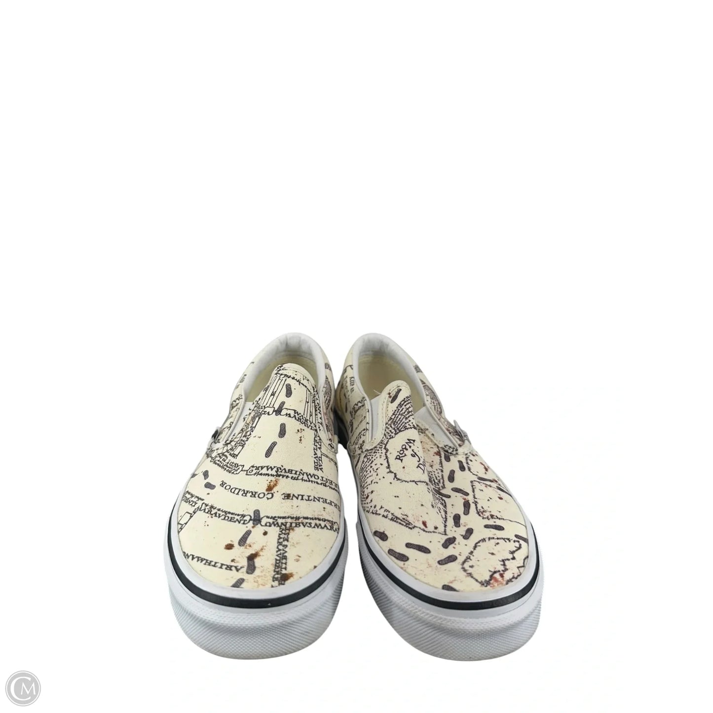 Shoes Flats By Vans In Cream, Size: 7