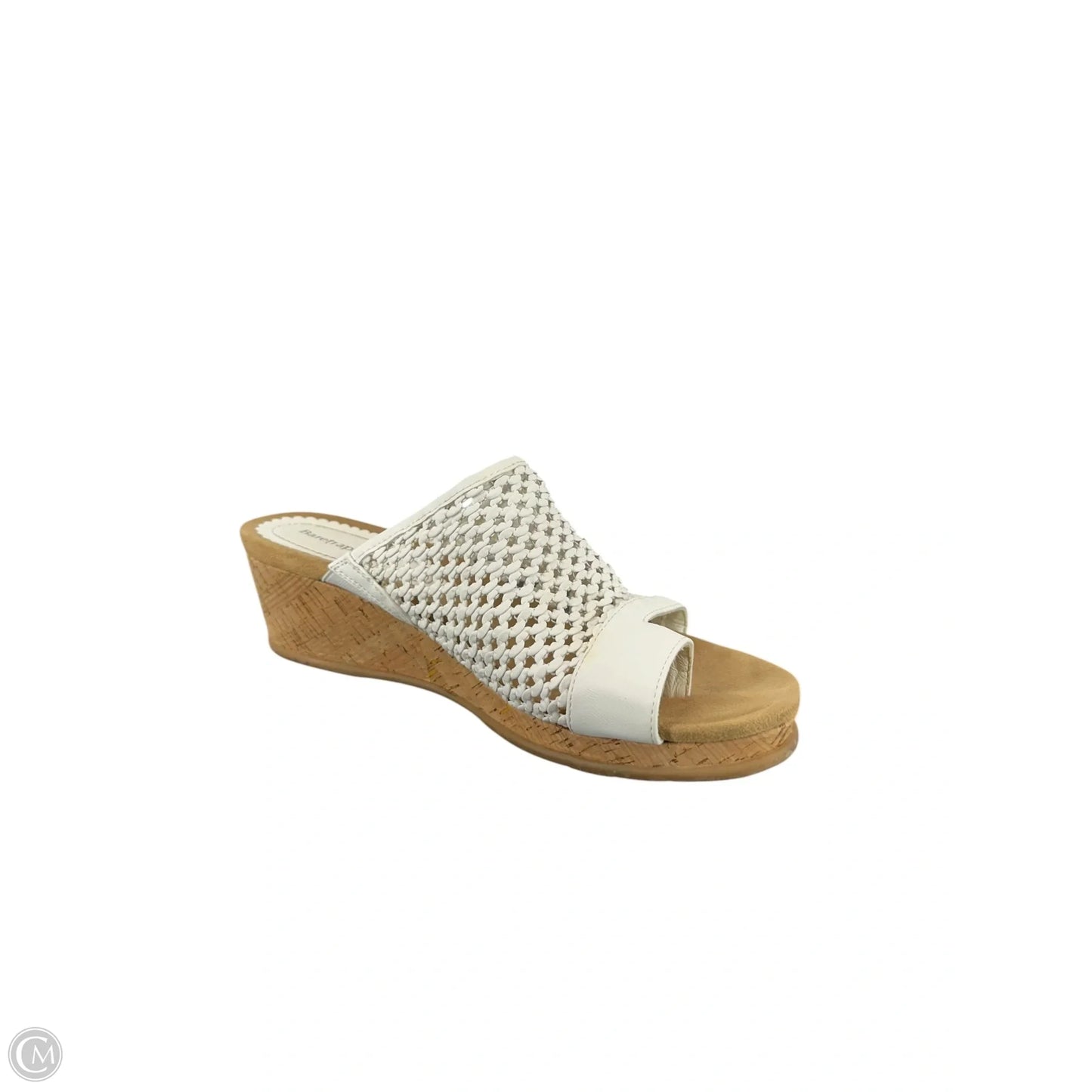 Sandals Heels Wedge By Bare Traps In White, Size: 9.5