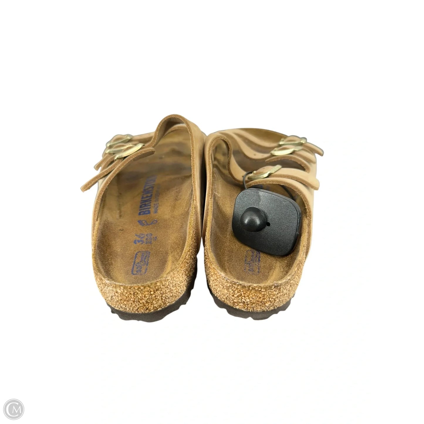 Sandals Flats By Birkenstock In Beige, Size: 6