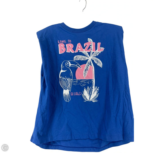 Top Sleeveless By Anthropologie In Blue, Size: M