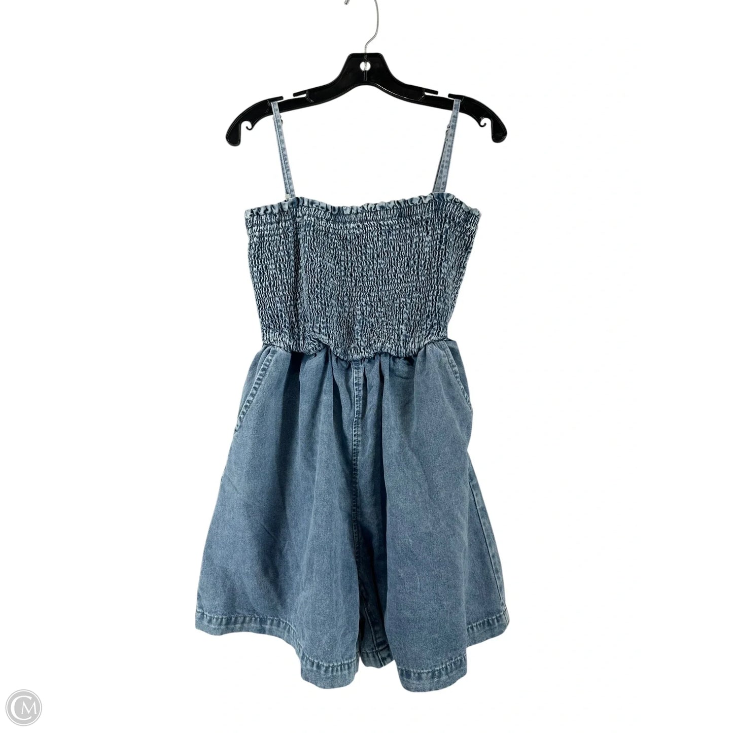 Romper By Shein In Blue Denim, Size: L