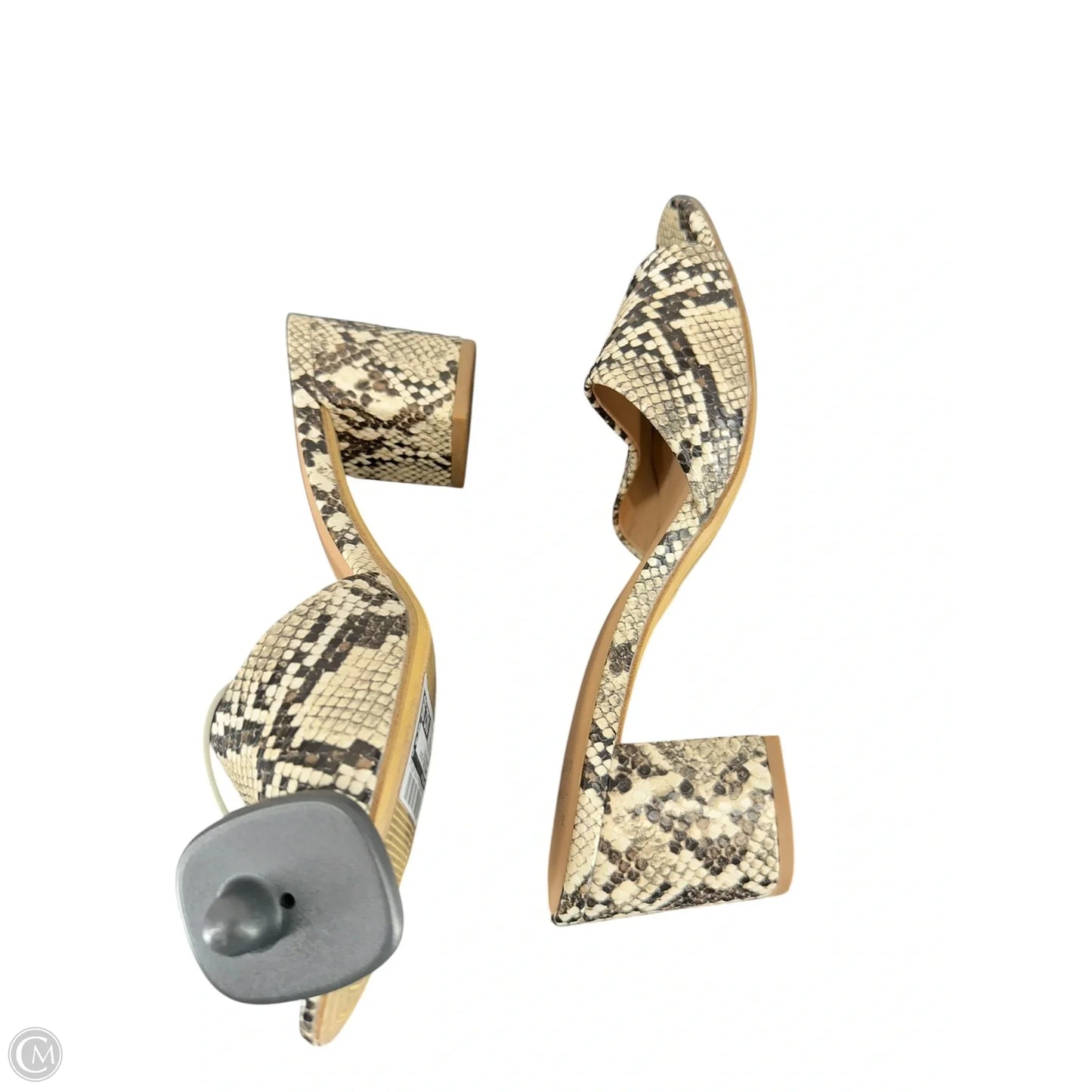 Sandals Heels Block By A New Day In Snakeskin Print, Size: 8