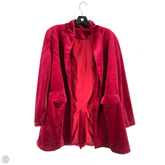 Blazer By Clothes Mentor In Red, Size: L