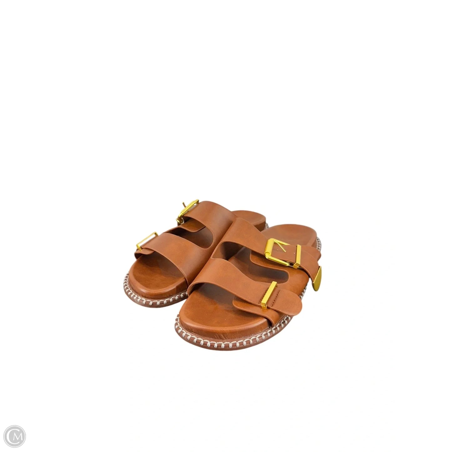 Sandals Flats By Clothes Mentor In Brown, Size: 9